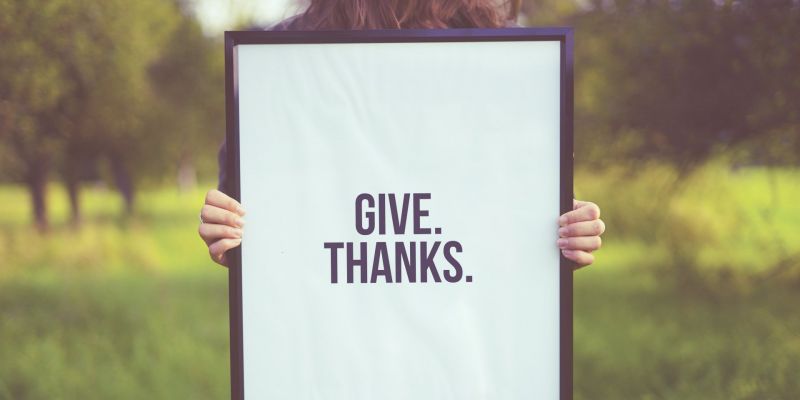 The shift was gratitude